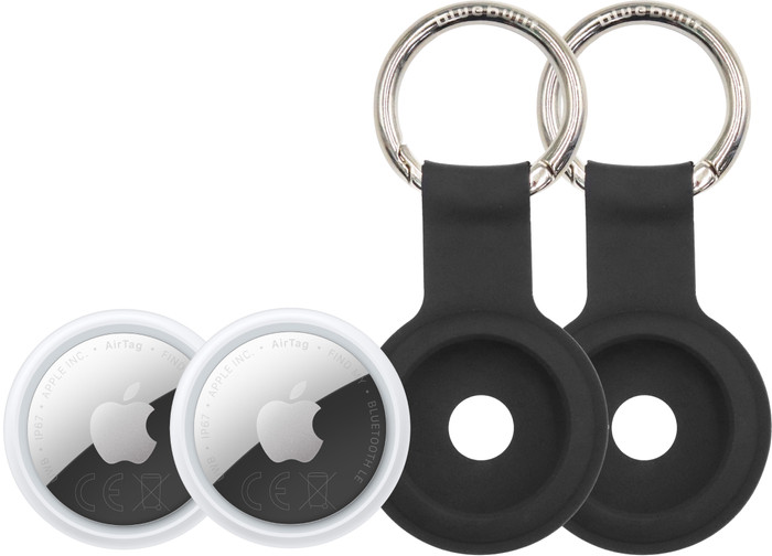 Apple AirTag 2 (2-Pack) + 2 x Bluebuilt Apple AirTag Sleutelhanger Main Image