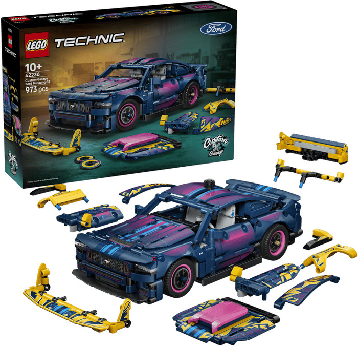 LEGO Technic Aanpasbare Ford Mustang GT auto 42236 rechterkant