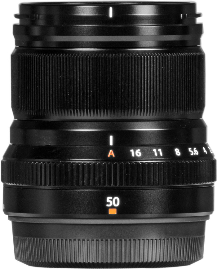 Fujifilm XF 50mm f/2.0 R WR Zwart rechterkant