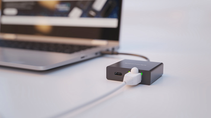 Netgear Nighthawk Usb C naar Ethernet Adapter product in gebruik