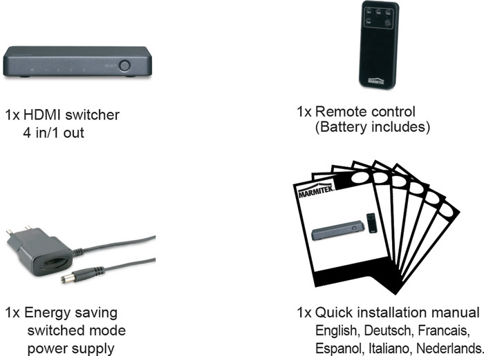 Marmitek Connect 620 UHD 4K 2.0 HDMI Switch accessory