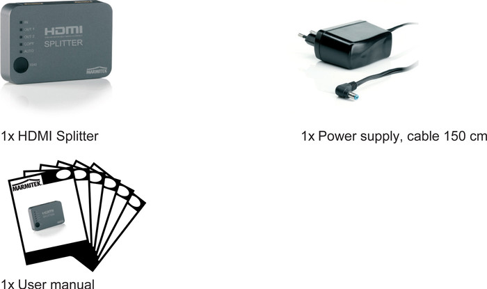 Marmitek Split 312 UHD 4K HDMI Splitter accessory