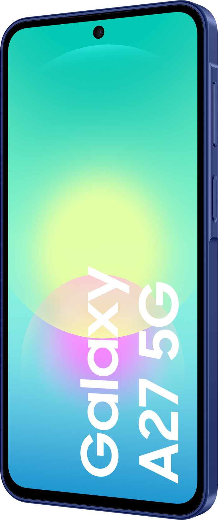 Samsung Galaxy A27 128GB Blauw 5G + Compleet Accessoirepakke voorkant