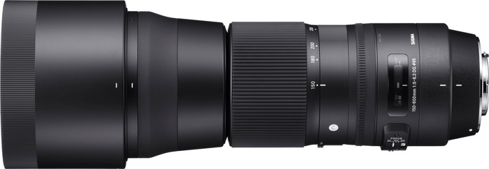 Sigma 150-600mm f/5-6.3 DG OS HSM C Nikon F + TC-1401 1.4x voorkant
