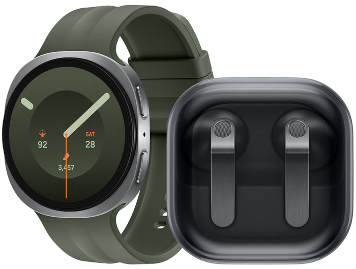 Samsung Galaxy Watch 9 5G Zilver/Groen 44mm + Samsung Galaxy Buds4 Zwart Main Image