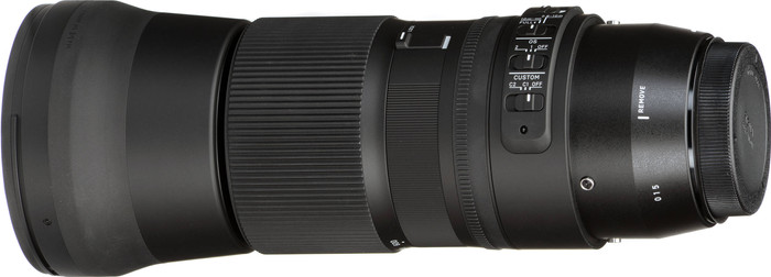 Sigma 150-600mm f/5-6.3 DG OS HSM C Nikon F + TC-1401 1.4x rechterkant