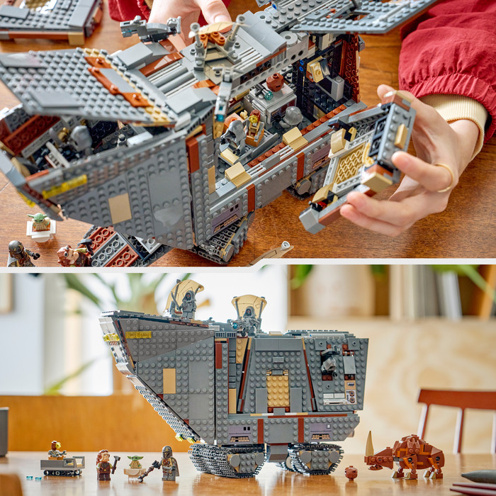 LEGO Star Wars Offworld Sandcrawler en Mudhorn 75453 product in gebruik