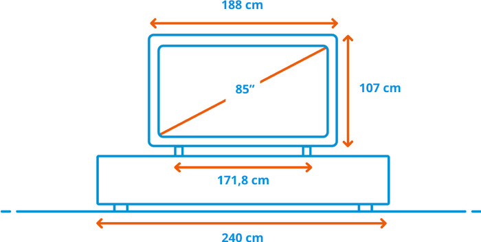 TCL RGB Mini LED 85" RM9L (2026) + TCL Q95K visual Coolblue 1