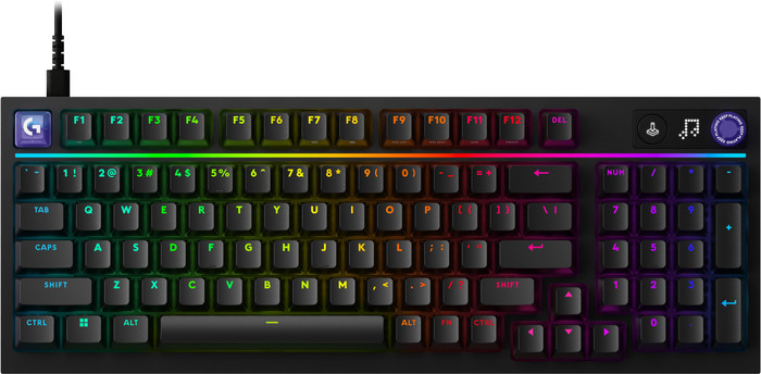 Logitech G316 X 98 Bedrade Gaming Toetsenbord Qwerty Zwart voorkant
