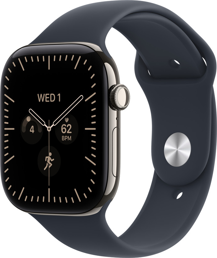 Apple Watch Series 12 Cellular 46mm Titanium Natural Sport Band S/M Main Image
