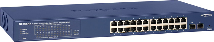 Netgear GS724TP linkerkant
