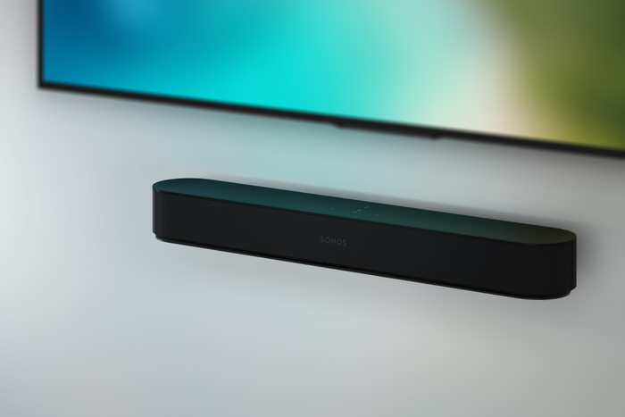 Sonos Beam Wallmount Zwart product in gebruik