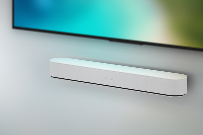 Sonos Beam Wallmount wit product in gebruik