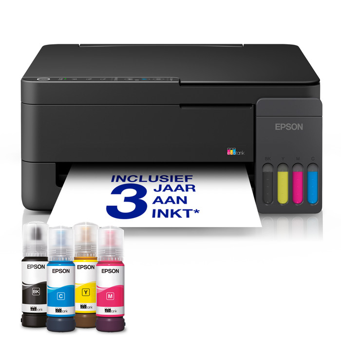 Epson EcoTank ET-2910 + 1 set extra inktflesjes visual leverancier
