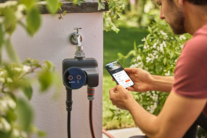 Gardena SMART Dual Water Control product in gebruik