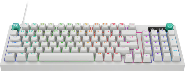Logitech G316 X 98 Bedrade Gaming Toetsenbord Qwerty Wit voorkant
