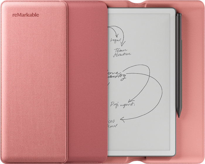 reMarkable Paper Pure met Sleeve Roze achterkant
