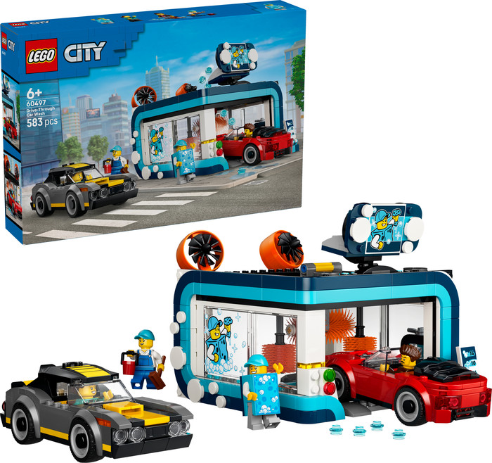 LEGO City Drive-Through Car Wash 60497 right side