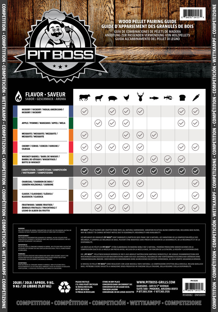 Pit Boss Competition Blend achterkant