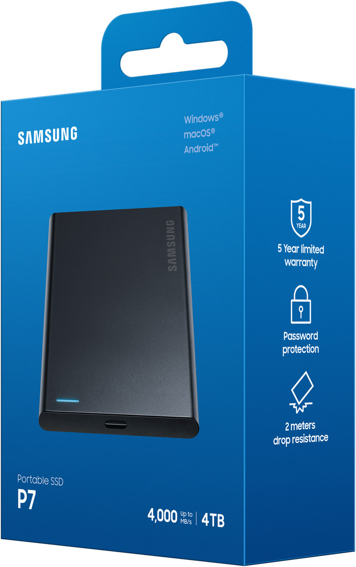 Samsung P7 Portable SSD 4TB verpakking