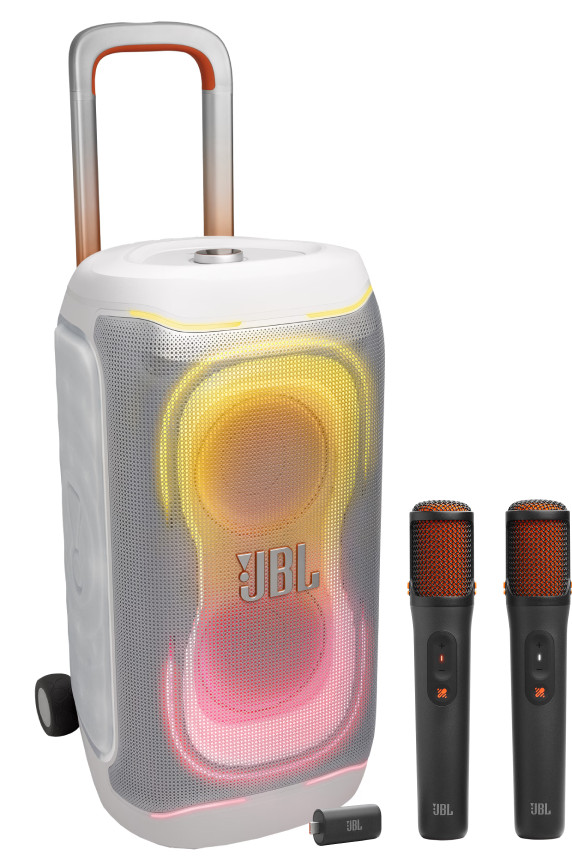 JBL Partybox 330 Wit + JBL Easysing Mics Main Image