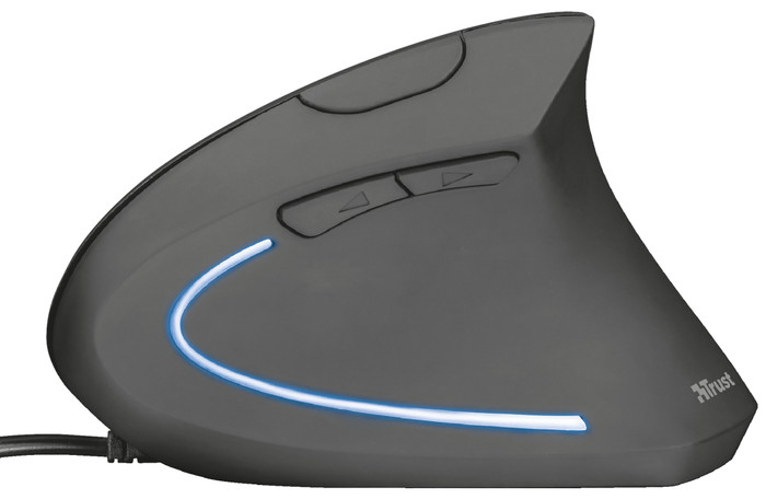 Trust Verto Bedrade Ergonomische Muis linkerkant
