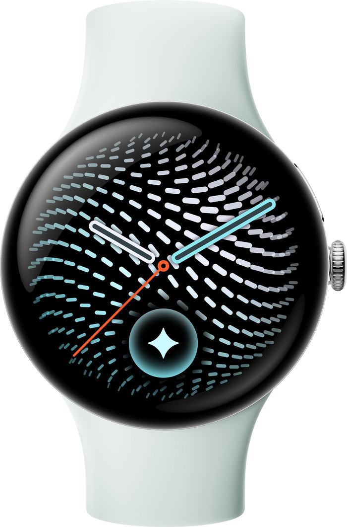 Google Pixel Watch 5 Zilver 45mm voorkant