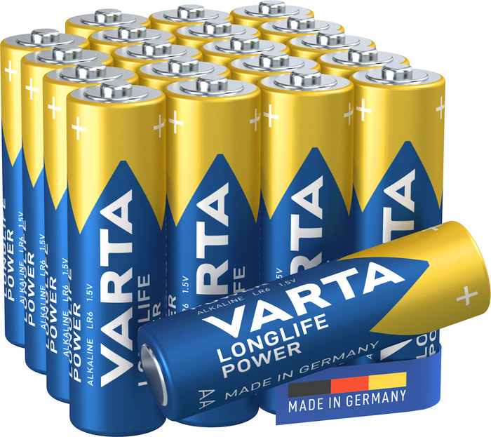 Varta Longlife Power AA Pack 20 stuks voorkant