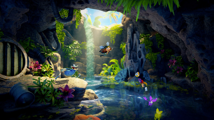 Rayman Legends Retold Nintendo Switch 2 product in gebruik