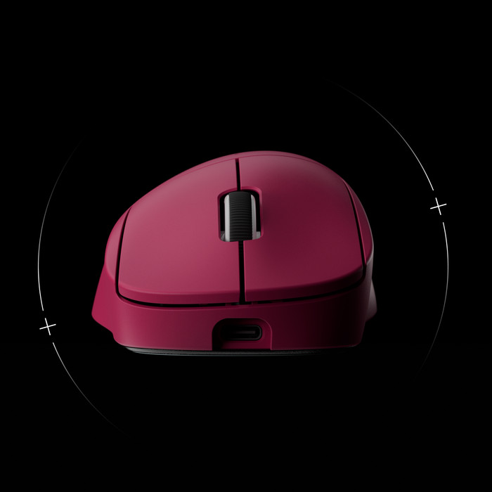 Logitech G PRO X SUPERLIGHT 2 DEX LIGHTSPEED Wireless Gaming Mouse Magenta product in use