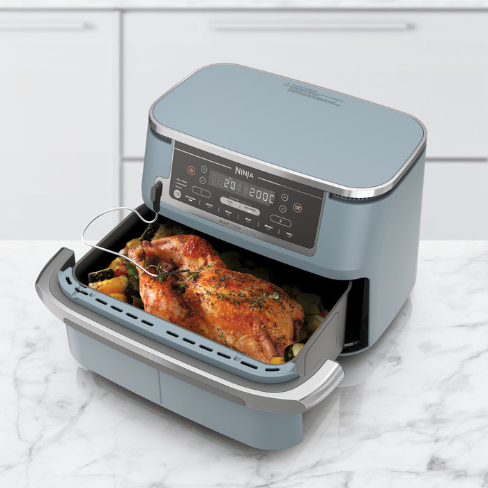 Ninja Foodi FlexDrawer Airfryer Blauw product in gebruik