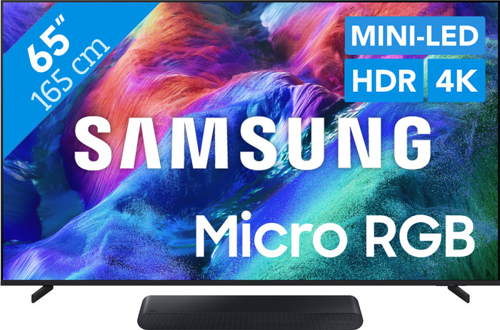 Samsung Micro RGB 65" R85H (2026) + Samsung HW-S60D Zwart (2024) Main Image