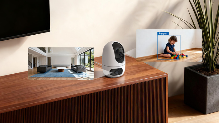TP-Link Tapo C245D product in gebruik