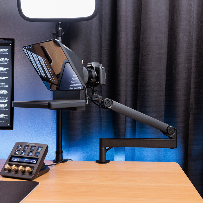 Elgato Prompter product in gebruik