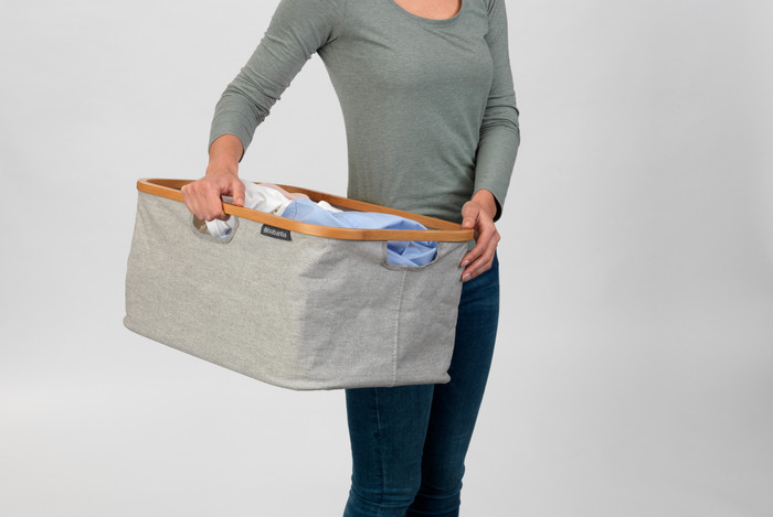 Brabantia Foldable Laundry Basket 40L - Gray product in use