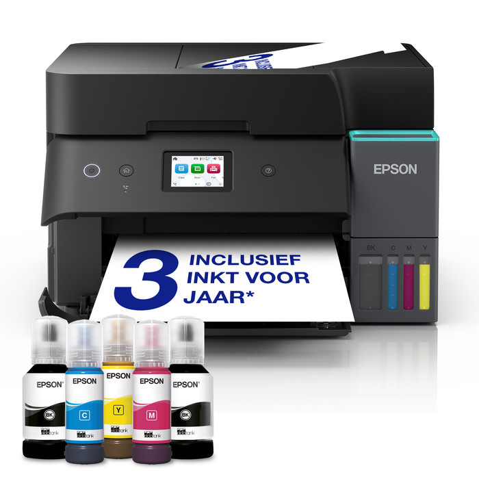 Epson EcoTank ET-4950 + 1 set extra inktflesjes visual leverancier