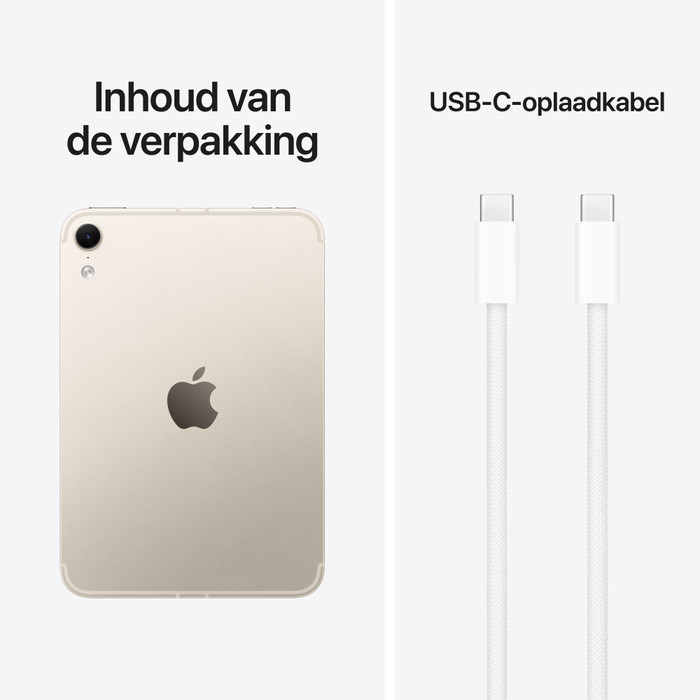 Apple iPad mini 8 (2026) 8,5 inch 256GB Wifi + 5G Sterrenlicht visual leverancier