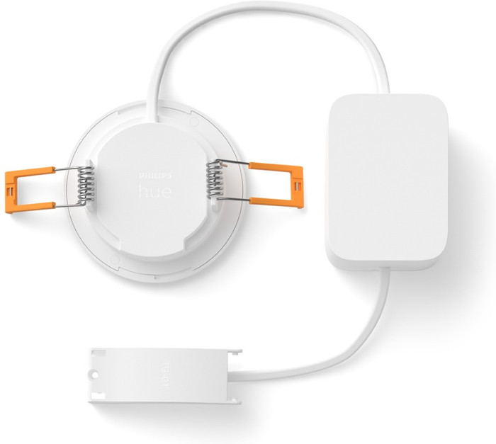 Philips Hue Inbouwspot Slim 3-Pack - White and Color - 90mm - Wit detail