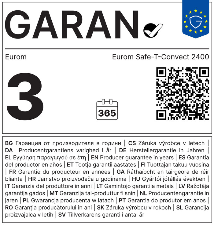 Eurom Safe-T-Convect 2400