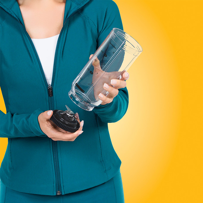 Nutribullet FLEX Zwart product in gebruik