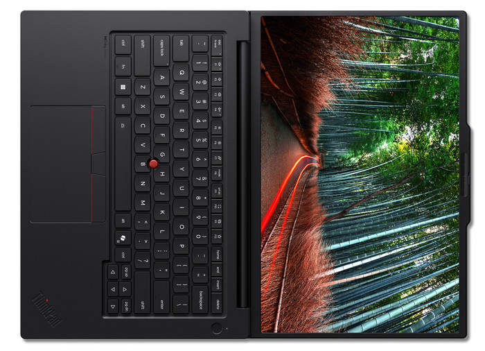 Lenovo ThinkPad P14s Gen 7 (AMD) Copilot+ PC - 21X00014MH QWERTY bovenkant