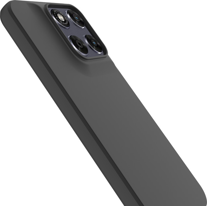 Just in Case Soft Design Motorola Moto G67 / G77 Back Cover Zwart rechterkant