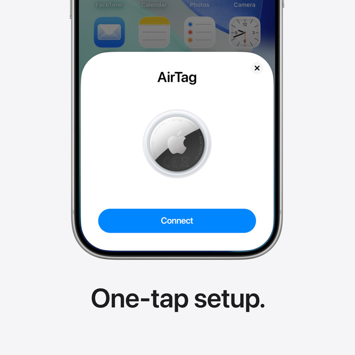 Apple AirTag 2 (1-pack) + BlueBuilt Apple AirTag Key Ring visual supplier