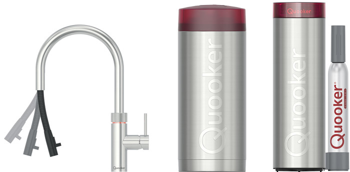 Quooker COMBI+ & Quooker Flex Round RVS & Quooker CUBE Main Image