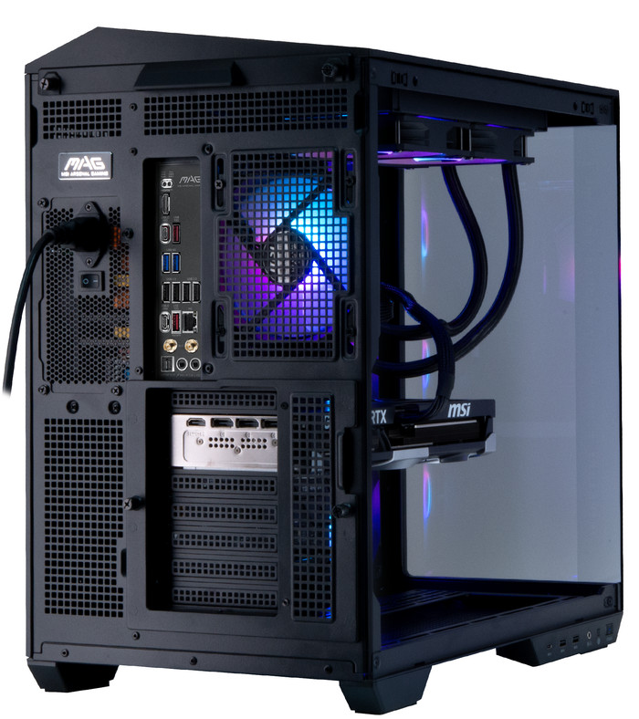 Cobalt x Powered by MSI - Tier 3 - RTX 5080 - Ryzen 7 9800X3D - 32GB - 2TB SSD achterkant