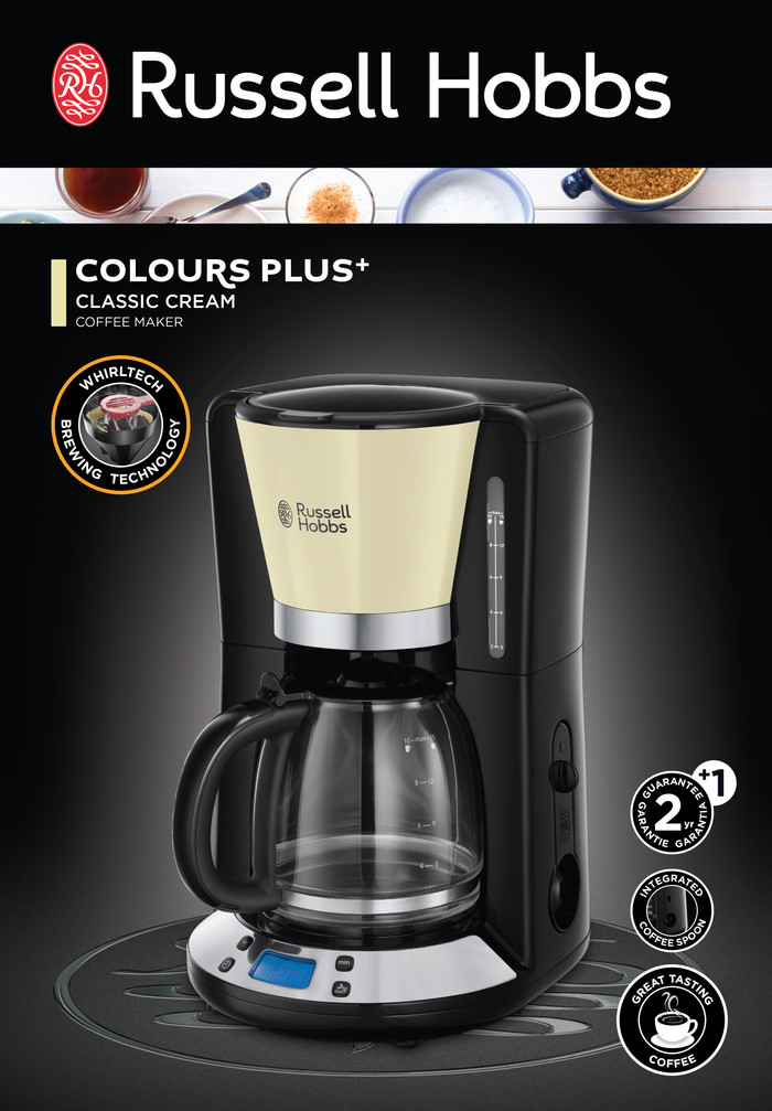 Russell Hobbs Colors Plus Cream packaging