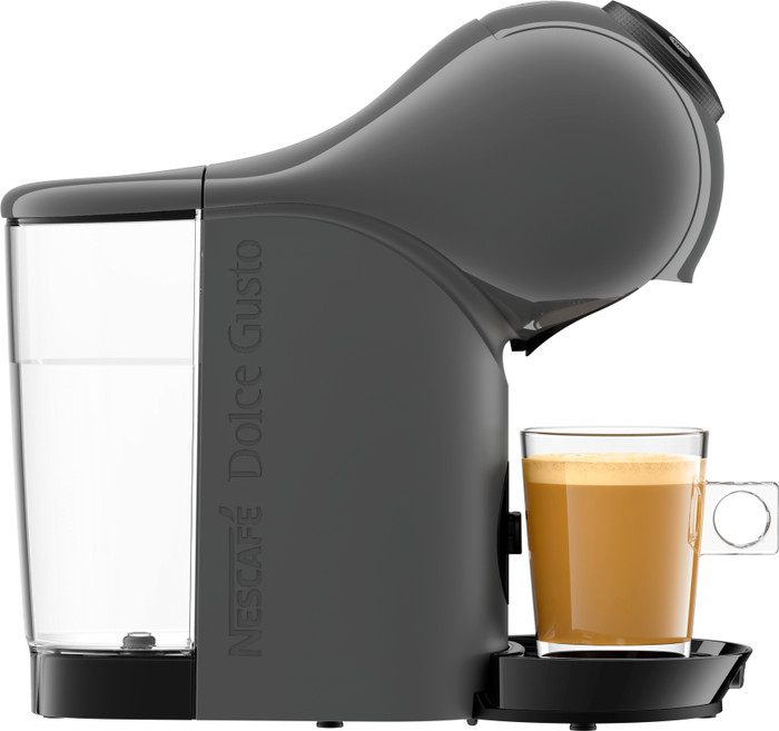 Krups Genio S YY5895FD Antraciet + Koffie linkerkant