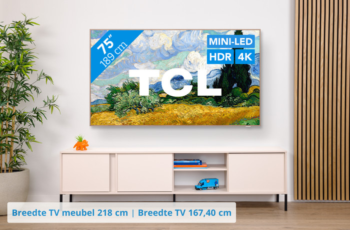 TCL QD Mini-led 75" A400 Pro (2026) visual Coolblue 1