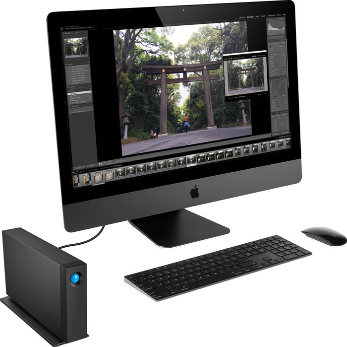 LaCie d2 Professional USB-C 10TB product in gebruik