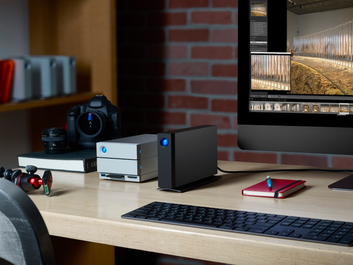 LaCie d2 Professional USB-C 10TB product in gebruik